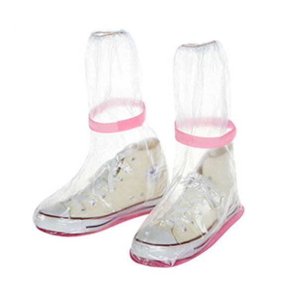 

transparent waterproof shoes cover shoes protector pvc reusable rain boot covers rain accessories 1 pair
