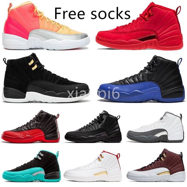 

2019 women punch 12s reverse taxi men basketball shoes 12 xii game royal jumpman 23 gym red michigan bordeaux mens sports sneakers