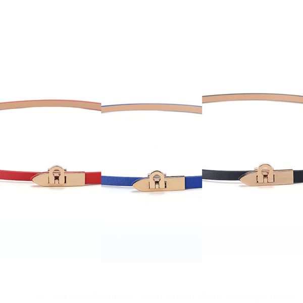 

bullet women's thin candy all-match patent leather belt candy color length adjustment decorative belt, Black;brown