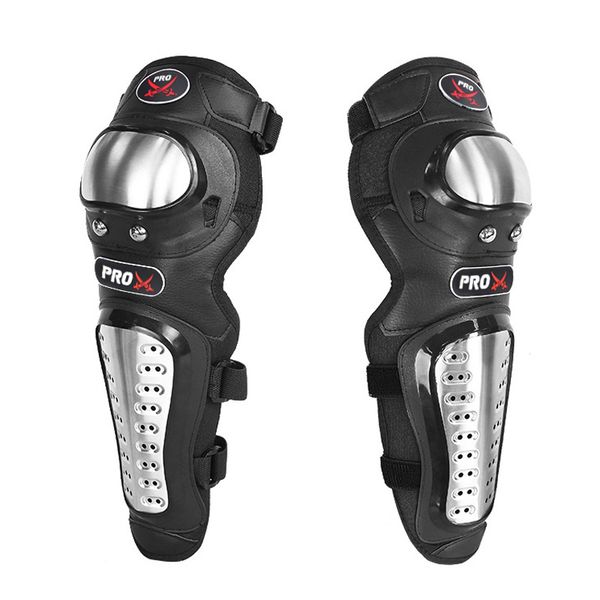 

4pcs/set motorcycle kneepad stainless steel moto elbow knee pads motocross racing protective gear protector guards kit