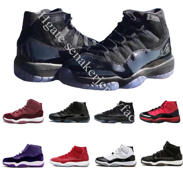 

xi prom night cap and gown gym red space jam win like 96 11s men basketball shoes athletic sports sneakers size 5.5-13