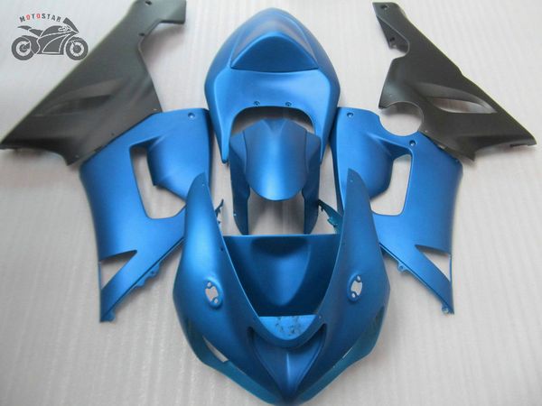 Anpassen Chinese fairings für Kawasaki 2005 2006 ZX6R Ninja ZX 636 ZX 6R 05 06 ZX6R matt blau Motorrad Verkleidung Bodykit TV16