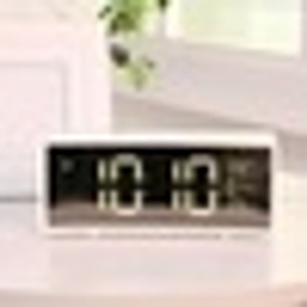

multifunction 3d suspension show touch digital clock snooze display time night led light table deskalarm clock 2 colors