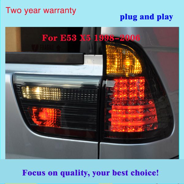 

car styling tail light rear lamp for x5 e53 1998-2006 year led back lamps with turning signal running parking reverse
