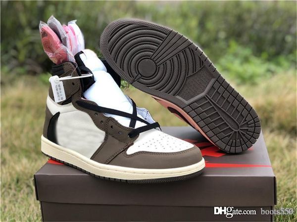 

2019 Hottest Authentic 1 High Travis Скоттс OG TS SP 3M Кактус Джек Темный Мокко Мужчина Женщина Баскетбол обувь Кроссовки CD4487-100 с коробкой