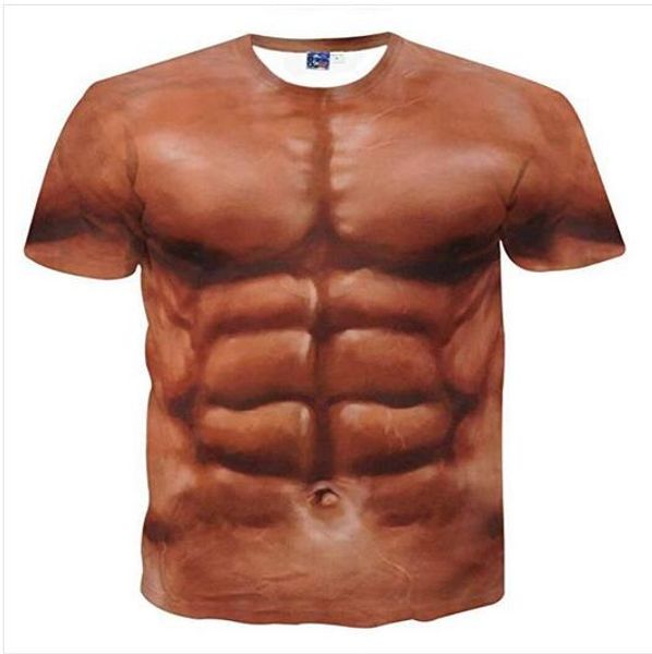 

fashion clothing harajuku muscle casual t-shirt women men 3d t-shirt harajuku t shirt summer style hp034, White;black