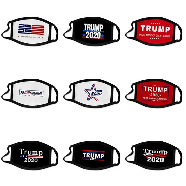 

100 1pcs green camo fashion designer trump face mask fun fancy dress washable mouth muffle mask reusable dust warm windproof cotton #37, Black