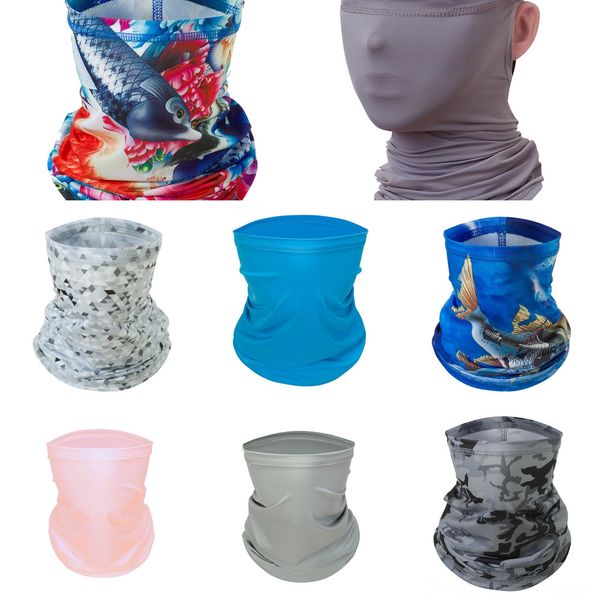 

kxrka shipping 2020 3d sport neck headband bicycle fishing scarf face shield bandanas mask boho bandana headwear ring scarf, Black
