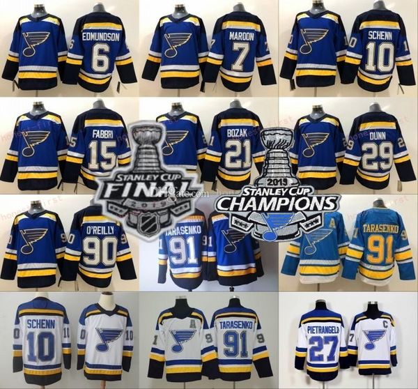 

2019 Stanley Cup Champions St. Louis Blues 27 Alex Pietrangelo 10 Brayden Schenn Jaden Schwartz Steen Jake Allen 91 Vladimir Tarasenko