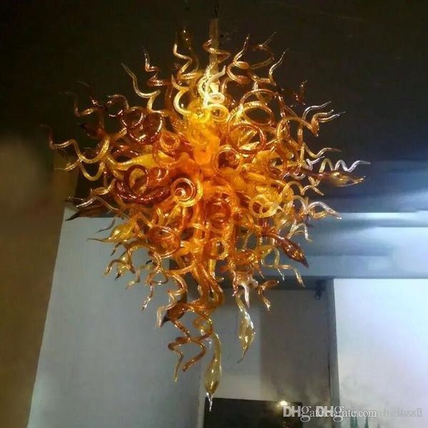 

gold amber chandelier home decoration saving led lights and lighting style hand blown glass modern chandelier light