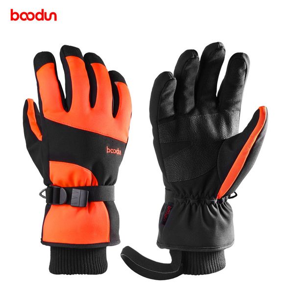 

boodun winter outdoor sports men women riding thick waterproof windproof full finger snowboard ski gloves warm mountaineering