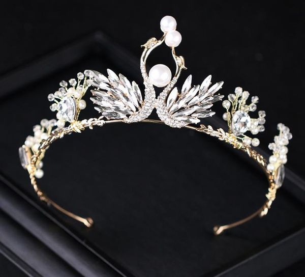 

горный хрусталь корона день рождения наследная принцесса корона головной убор подарок свадебные украшения головной убор, Silver
