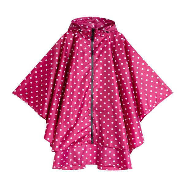 

rain raincoat with hood rain poncho lunarees zip closure for women, Black