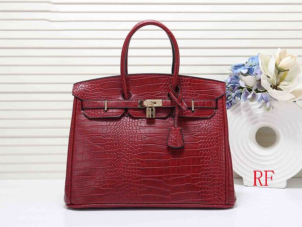 

De igner handbag 30cm 35cm crocodile pattern women de igner bag fa hion tote pur e bag women de igner handbag