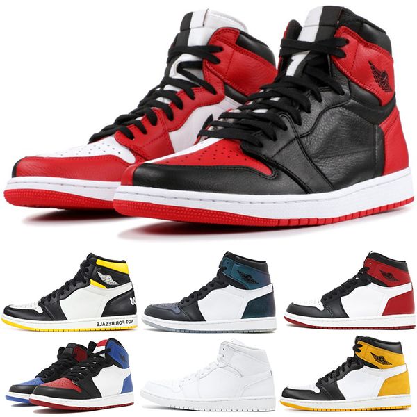 

Hot 1 1s OG TOP 3 Banned Bred Royal Blue Mid hare Mens Basketball Shoes for Men 1s Shattered Backboard Trainers designers Sneakers Shoes