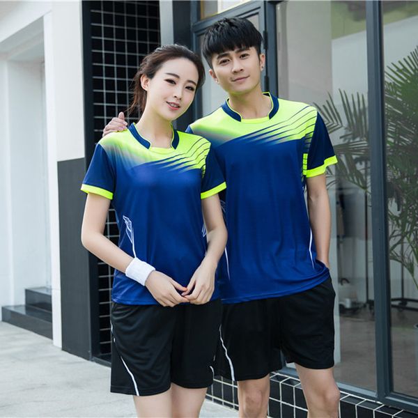 

speed do short sleeve volleyball serve men and women motion suit shorts gas the volleyball match training jersey, Gray;blue