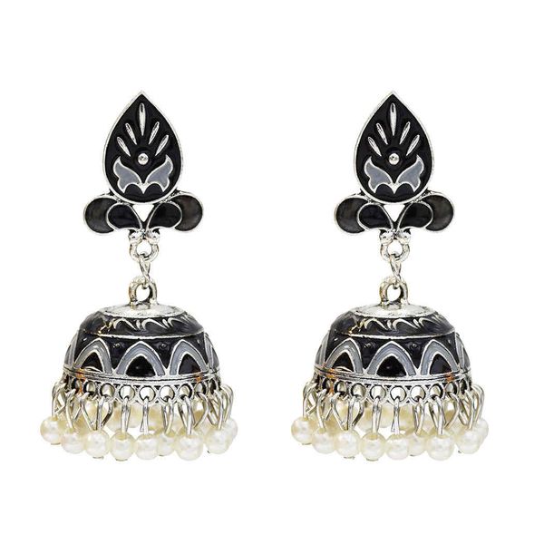 

новая осенне-зимний колокол кулон жемчужные серьги диких серьги простые аксессуары boho этническом стиле, Golden