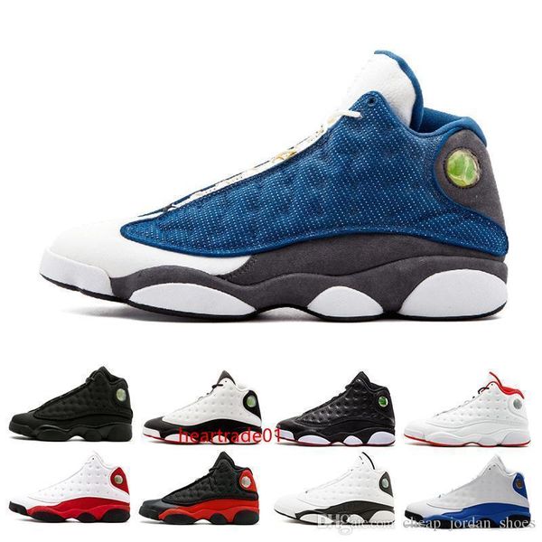 

13 shoes men basketball designer sneaker white black cat bred italy blue hyper royal altitude love respect olive he got game sports shoes