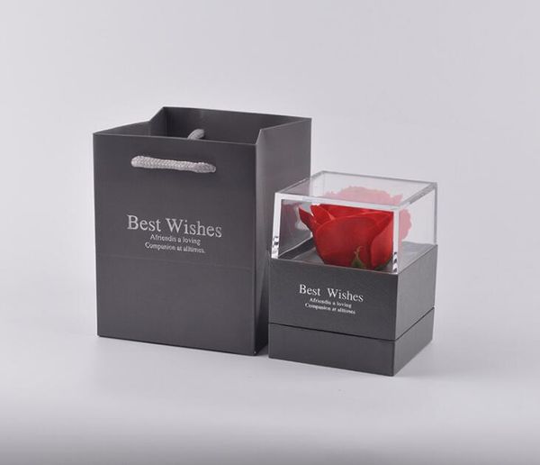 

rose ring box gift boxes soap rose rose flower petal bath body soap valentine's day wedding party gifts