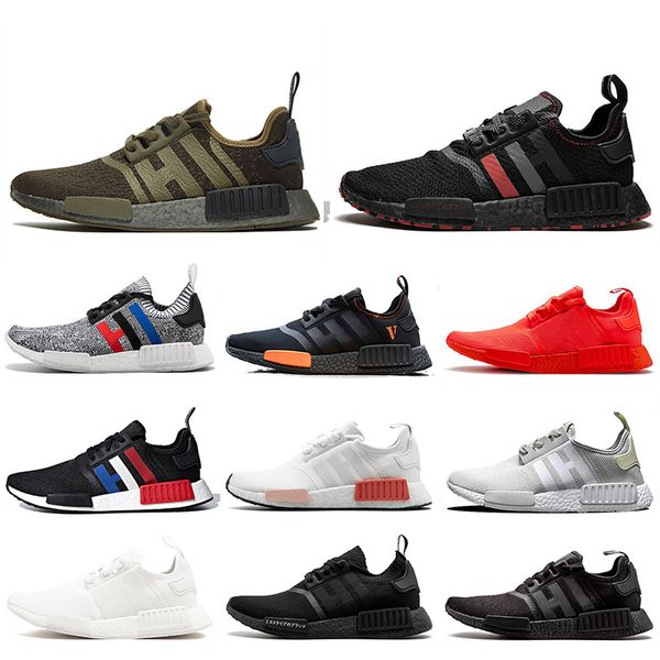 

2020 nmd r1 thunder red marble 3m reflective men women running shoes runner breathable sports shoe trainer sneakers 36-45