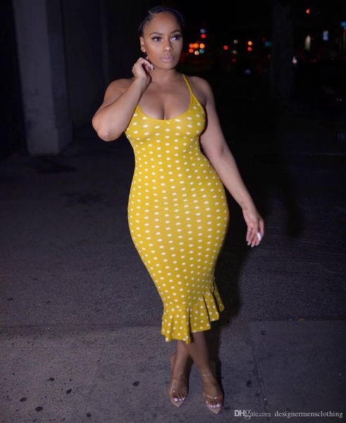 

женщины полька dot printed платья без рукавов рябить ночной клуб платье цвета конфеты причинная прохладный платье, Black;gray