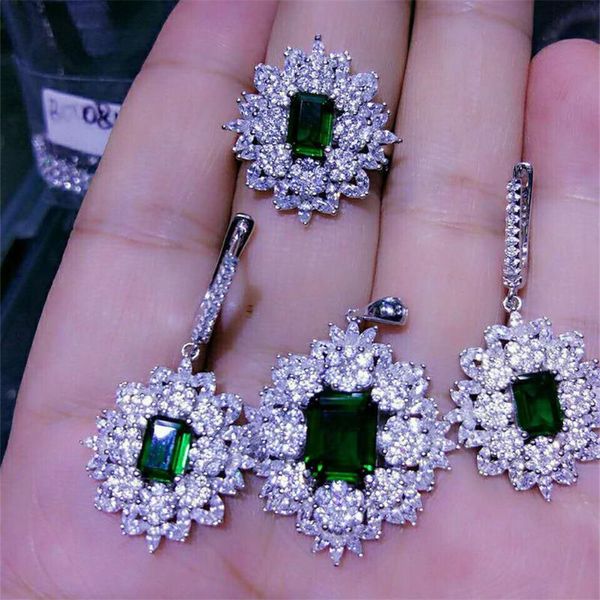 

cp91 luxury designer fashion 925 sterling silver jewelry zirconia shinning for lady women,cute&sweet acc, Pink;blue