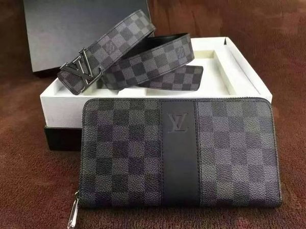 

2019 men brand long wallet zipper clutch purse card belt two-piece suit wallets purse mini clutches exotics evening chain belt bags