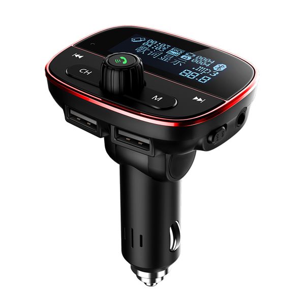 

vehemo 3.1a dual usb car charger fm transmitter automobile lyrics display for mp3 player mic handsfree
