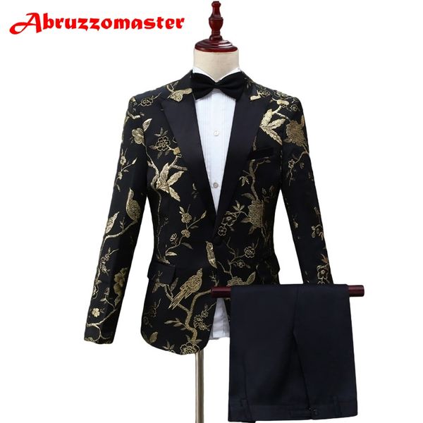 

animal print man suit print groom tuxedos pesked lapel groomsman suit custom made wedding tailor blazer jacket+pants, White;black