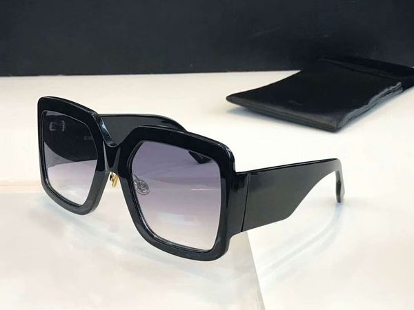 

women oversize black sunglasses grey gradient lenses shades sun glasses fashion sunglasses new with box, White;black