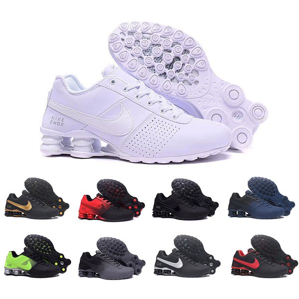 

new air shox deliver 809 tn cushion running shoes triple black white women sports trainers men breathable outdoor athletic sneakers 40-46