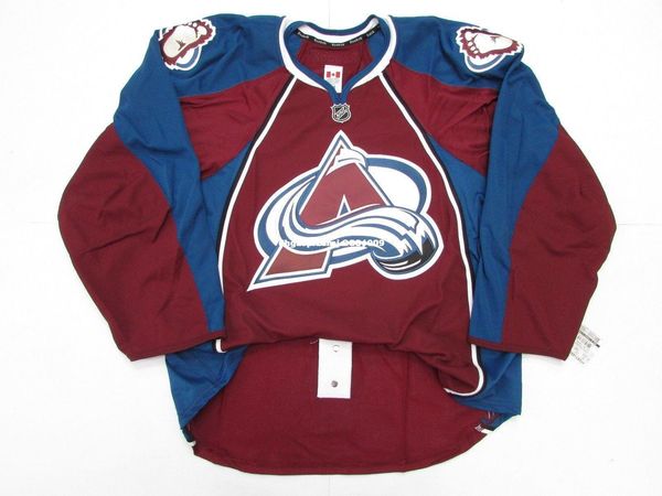 

custom colorado avalanche home team issued edge 2.0 7287 jersey stitch add any number any name mens hockey jersey xs-6xl, Black;red