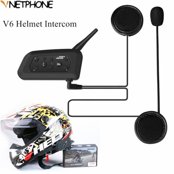 

portable wireless 1200m synchnronous multi-interphone helmet intercom motorcycle intercom bluetooth helmet headsets for 6 riders