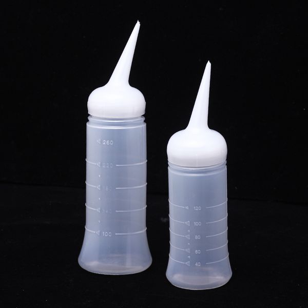 

professional translucent soft shampoo bottle hair salon dry cleaning tool applicator bottle with scale hair styling hairdressing
