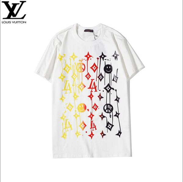 

new designers t shirts mens clothing brand tee shirt fashion summer tide braned letters printed luxury men shirt clothing--21, White