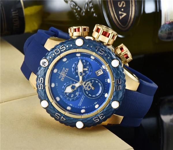 

royal oak men's watch sports calendar quartz invicta watch pu strap all functions can be operated ing, Slivery;brown