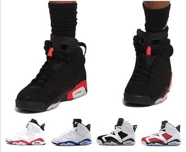 

new 6 6s black cat infrared basketball shoes classic 6s unc black blue white infrared women mens sports angry bull marron oreo sneakers