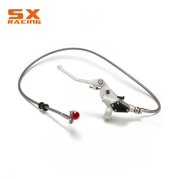 

motorcycle 1200mm hydraulic clutch lever master cylinder knitting oil hose for 125cc-250cc vertical engine crf250 kx250f yz250f