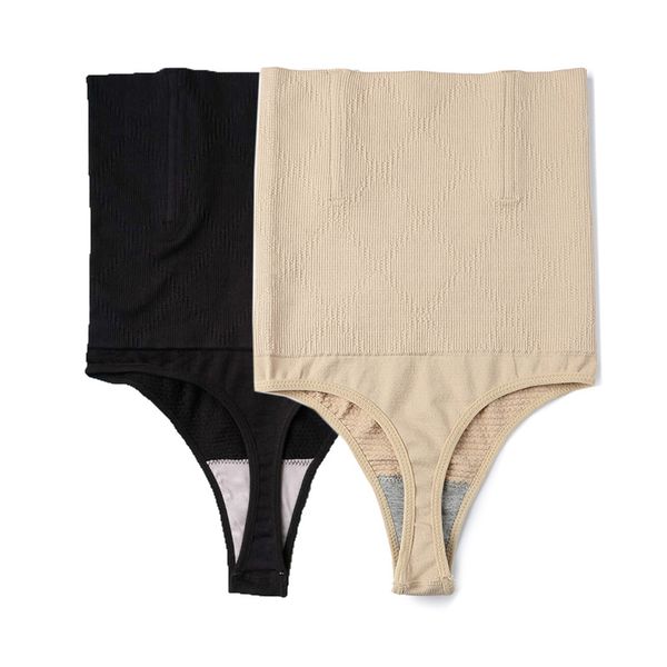 

plus size shaperwear women panties reducer high waiste underwear bulift slimming waist trainer body shaper, Black;white