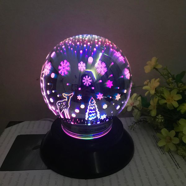 

new arrival christmas led 3d magical light usb charging led colorful 3d magical christmas light house party decor lamps