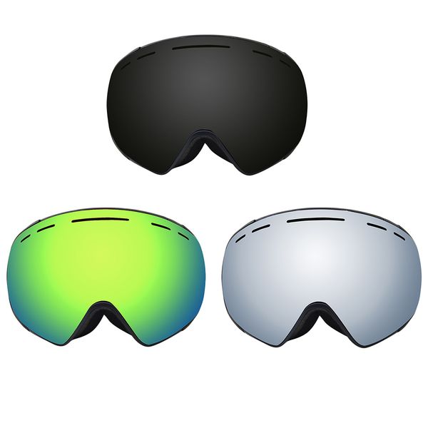

women men ski sunglasses goggle frameless skateboard snow skate over glasses anti-fog skiing ski eyewear