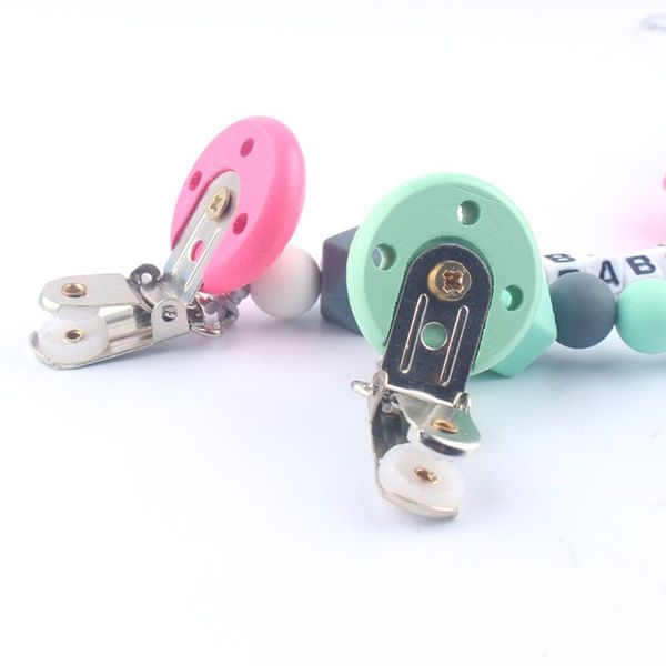 

cute baby appease pacifier chains anti-fall clip infants silicone safe teether c new