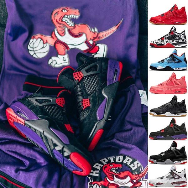 

4s raptors черные фиолетовые баскетбольные кроссовки для мужчин и женщин огненно-красный одиночный день быки toro bravo royalty pure money с, White;red
