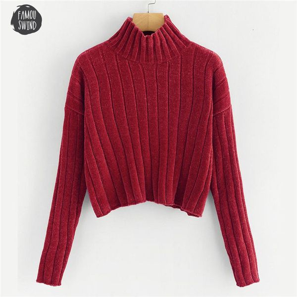 

black sweaters high neck crop ginger sweater ladies autumn female girls pullover winter jumper women clothes, White;black