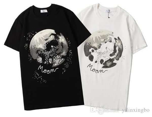 

40d19 new brands new hip hop summer men's t-shirt short sleeve 100% cotton poloshirt shirt designers mens t shirts black and white s-xx