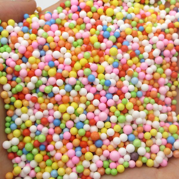 

900pcs 2-10mm mini colored round foam balls crystal bottle decor pillow/sofa filler styrofoam ball diy christmas decor m0104