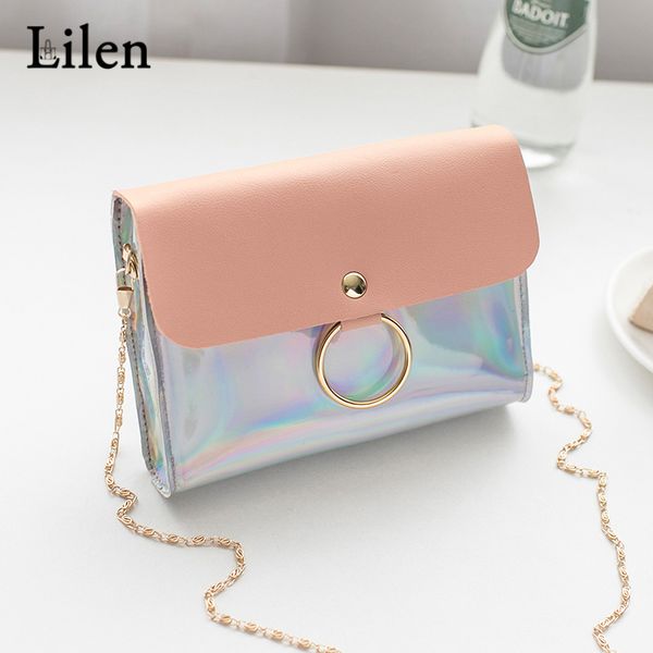 

lilen fashion contrast color bright crossbody small flap bag buckle simple casual shoulder bag