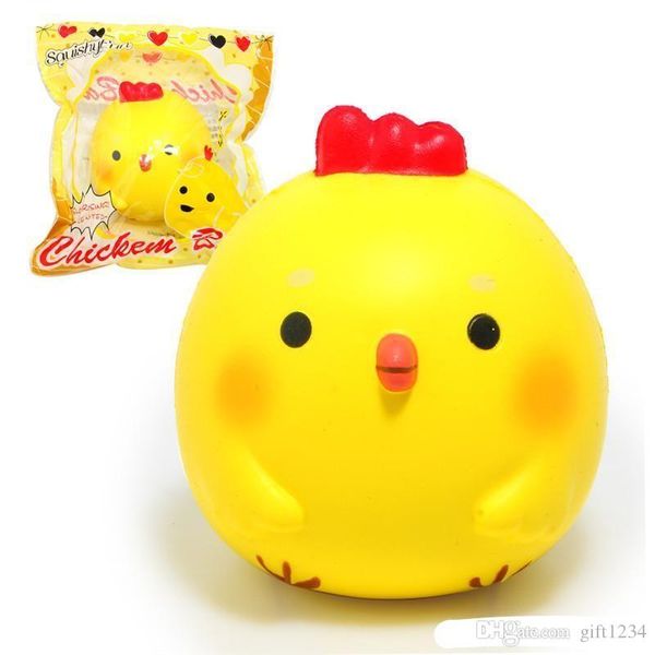 

bravo wholesale 3.9" kawaii jumbo yelh chicken baby squishy soft doll squeeze toy collectibles cartoon scented super sh rising phone st