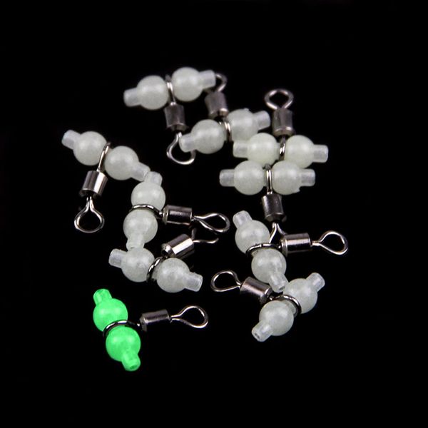 

walk fish 30pcs/lot luminous fishing swivels rolling swivels sea fishing accessories connector rolling 3-way