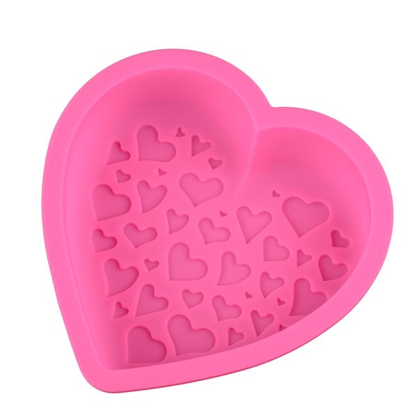 

heart shaped cake pan silicone chocolate mold flexible nonstick cake baking pan candy pudding mousse ice ream mould bpa free